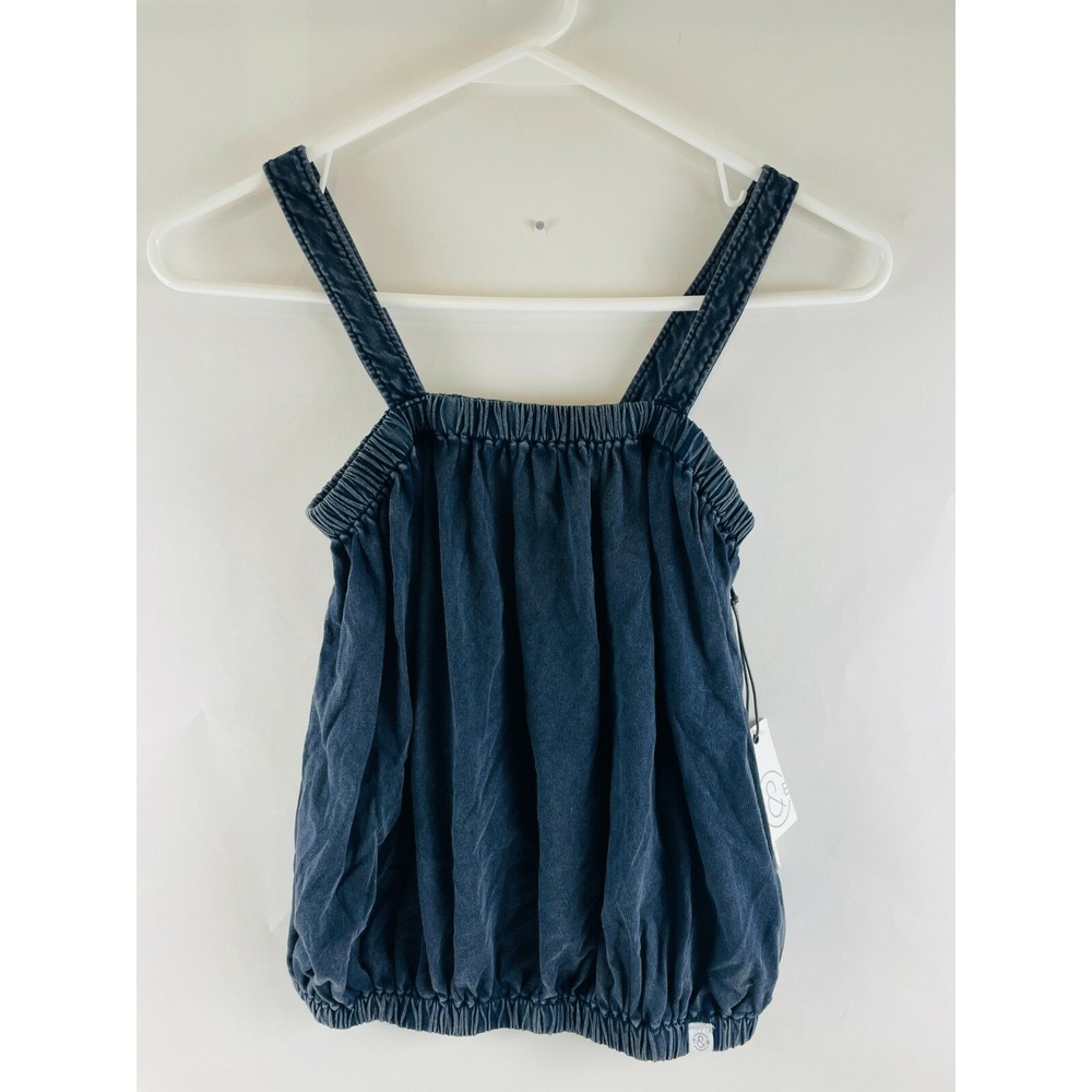 Treasure and Bond Shirt Girls Size XL Navy Blue Loose Baggy Sleeveless NWT!